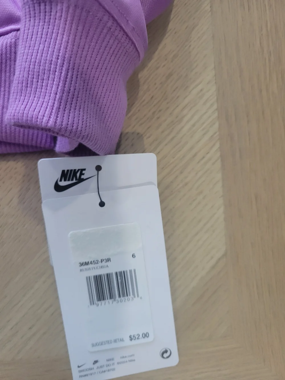 Nike Logo Taping Girls Track Suit. Purple. Size 6. Joggers And Zip Up Jacket - Picture 2 of 8